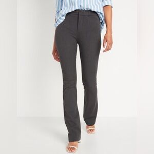 Old Navy High Waisted Pixie Flare Pants - Size 2 Regular - Dark Heather Grey